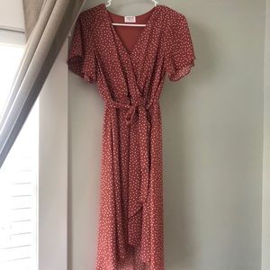 Pink Polka Dot Dress